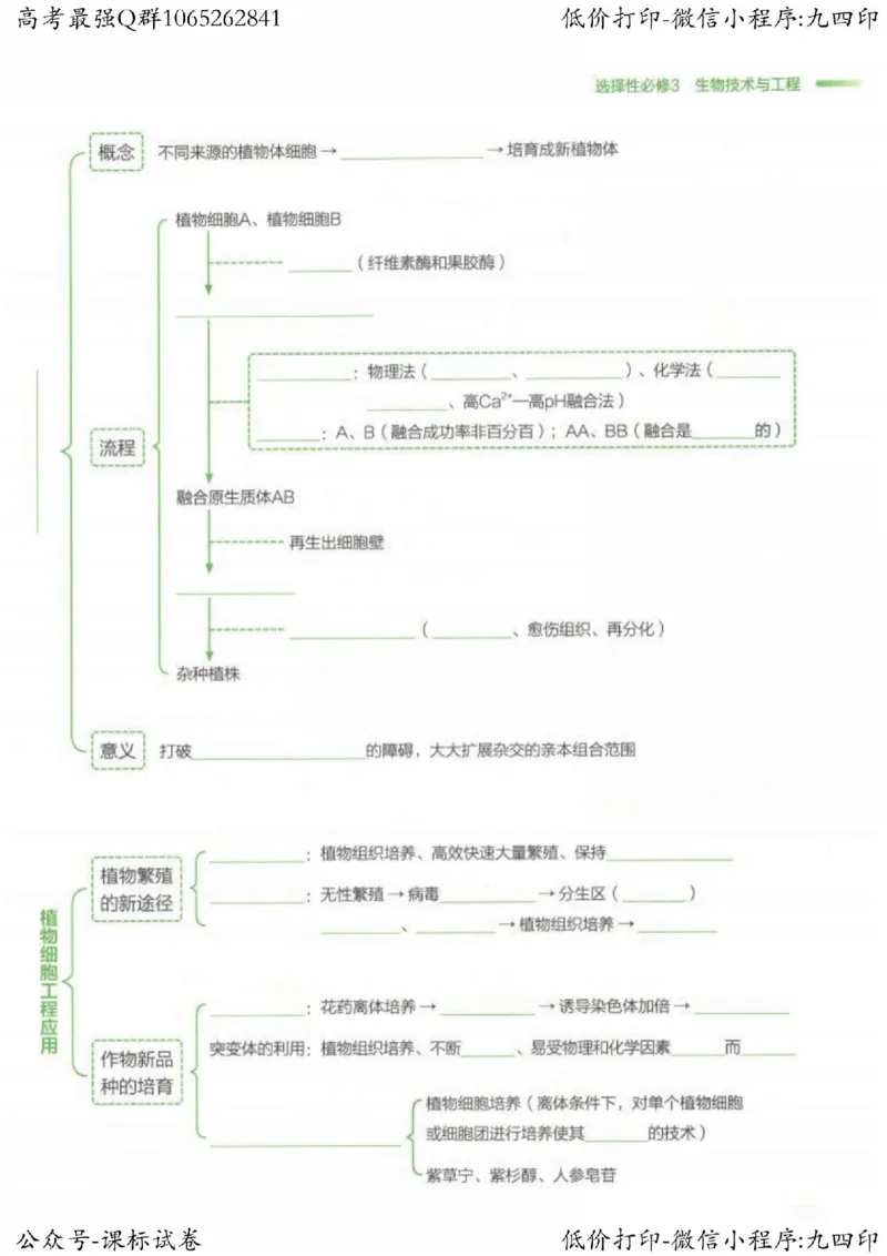 2023新高考生物核心考点基础知识妙招（336页）_高中三年全科资料_高中_高中知识点整理_生物