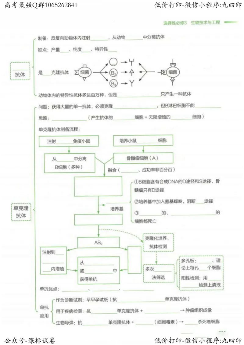 2023新高考生物核心考点基础知识妙招（336页）_高中三年全科资料_高中_高中知识点整理_生物