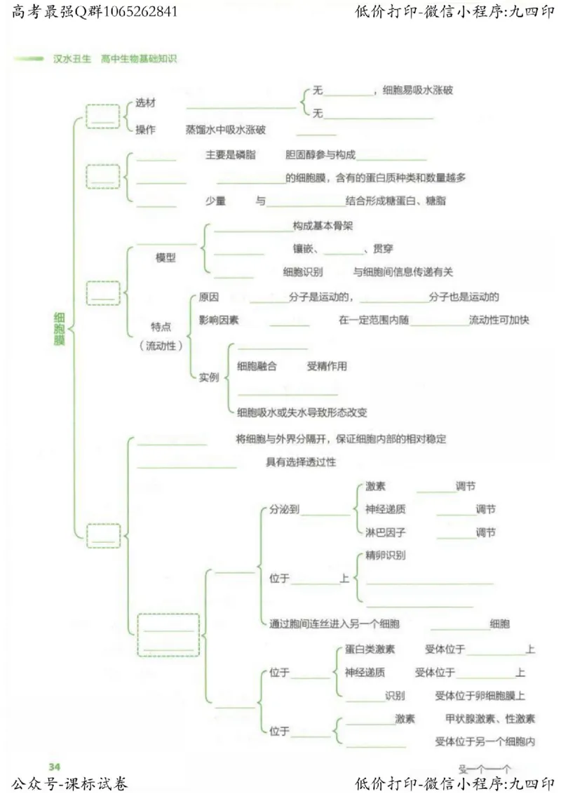 2023新高考生物核心考点基础知识妙招（336页）_高中三年全科资料_高中_高中知识点整理_生物