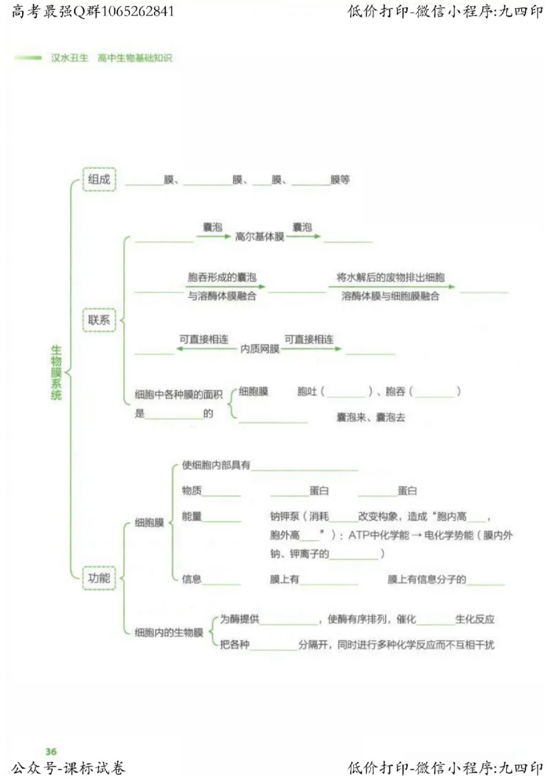 2023新高考生物核心考点基础知识妙招（336页）_高中三年全科资料_高中_高中知识点整理_生物