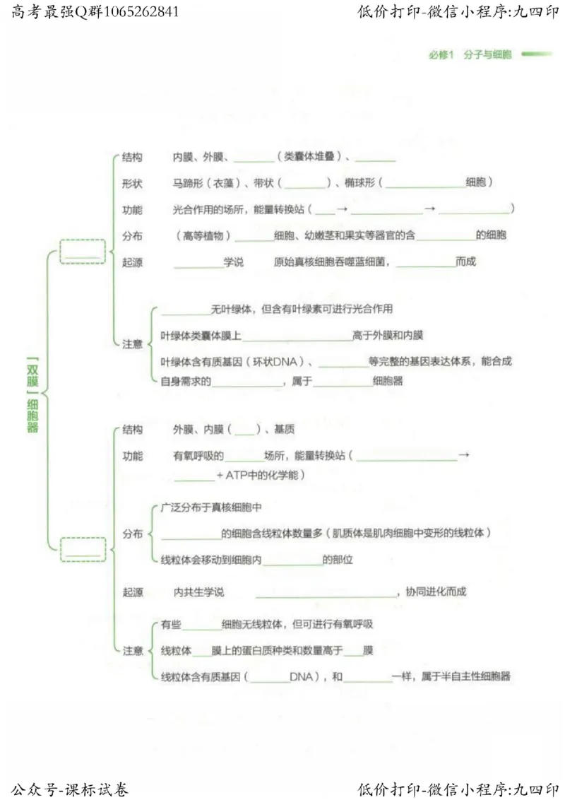 2023新高考生物核心考点基础知识妙招（336页）_高中三年全科资料_高中_高中知识点整理_生物