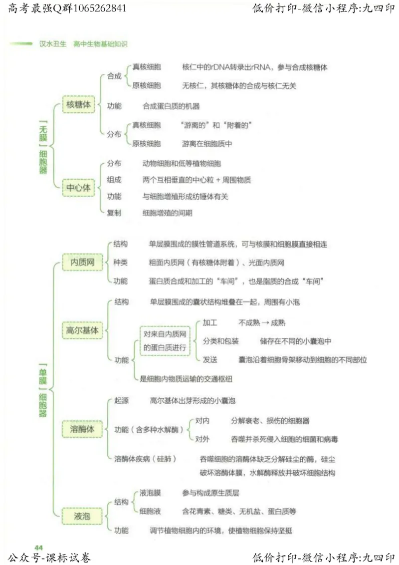 2023新高考生物核心考点基础知识妙招（336页）_高中三年全科资料_高中_高中知识点整理_生物