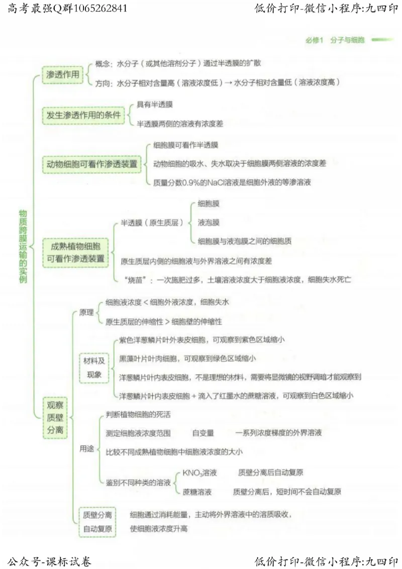 2023新高考生物核心考点基础知识妙招（336页）_高中三年全科资料_高中_高中知识点整理_生物