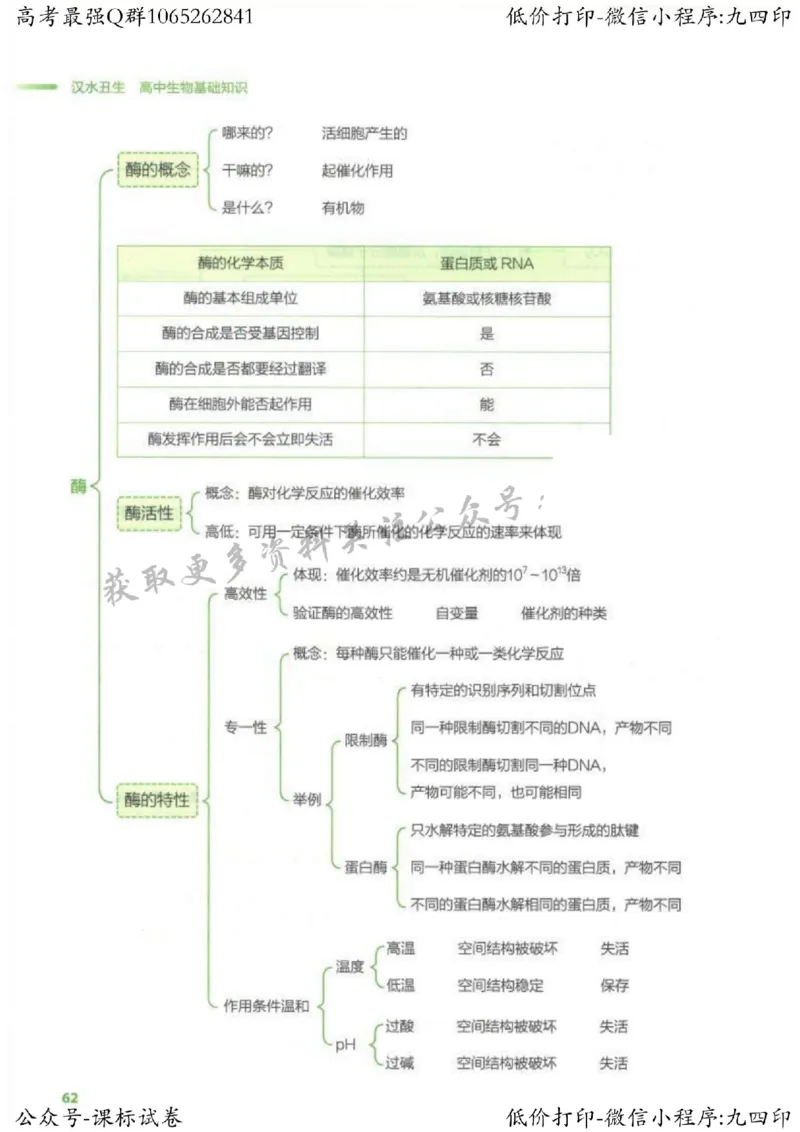 2023新高考生物核心考点基础知识妙招（336页）_高中三年全科资料_高中_高中知识点整理_生物