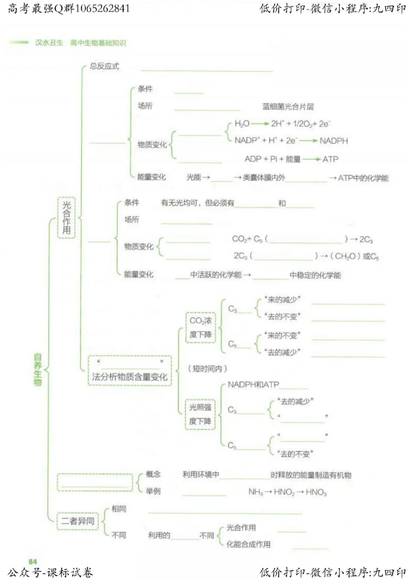 2023新高考生物核心考点基础知识妙招（336页）_高中三年全科资料_高中_高中知识点整理_生物