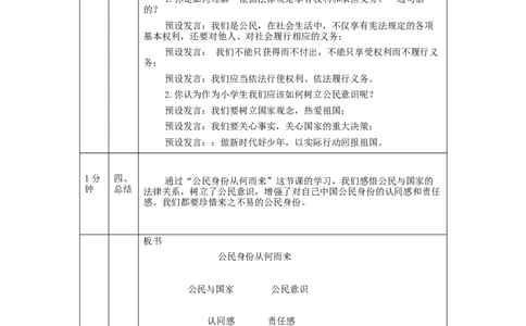 1009六年级道德与法治(统编版)公民意味着什么(第一课时)-1教学设计_A493小学道法_人教版小学道德与法治教学资源包_小学道法单独教案方便下载（1-6上下册）（2024秋旧版）