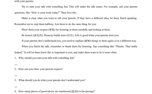 Unit4单元话题任务型阅读练习（学生版）_最新人教版英语八年级下册_旧版（有参考价值）_版本二_八年级英语下册（人教版）_单元重难点易错题精练-U216