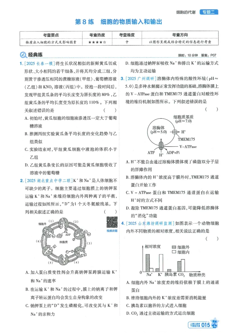 1小题狂练册新高考&middot;生物_高中三年全科资料_高中_2026版天星教育金考卷《小题狂练》9科全套_2026版金考卷小题狂练生物（新高考）