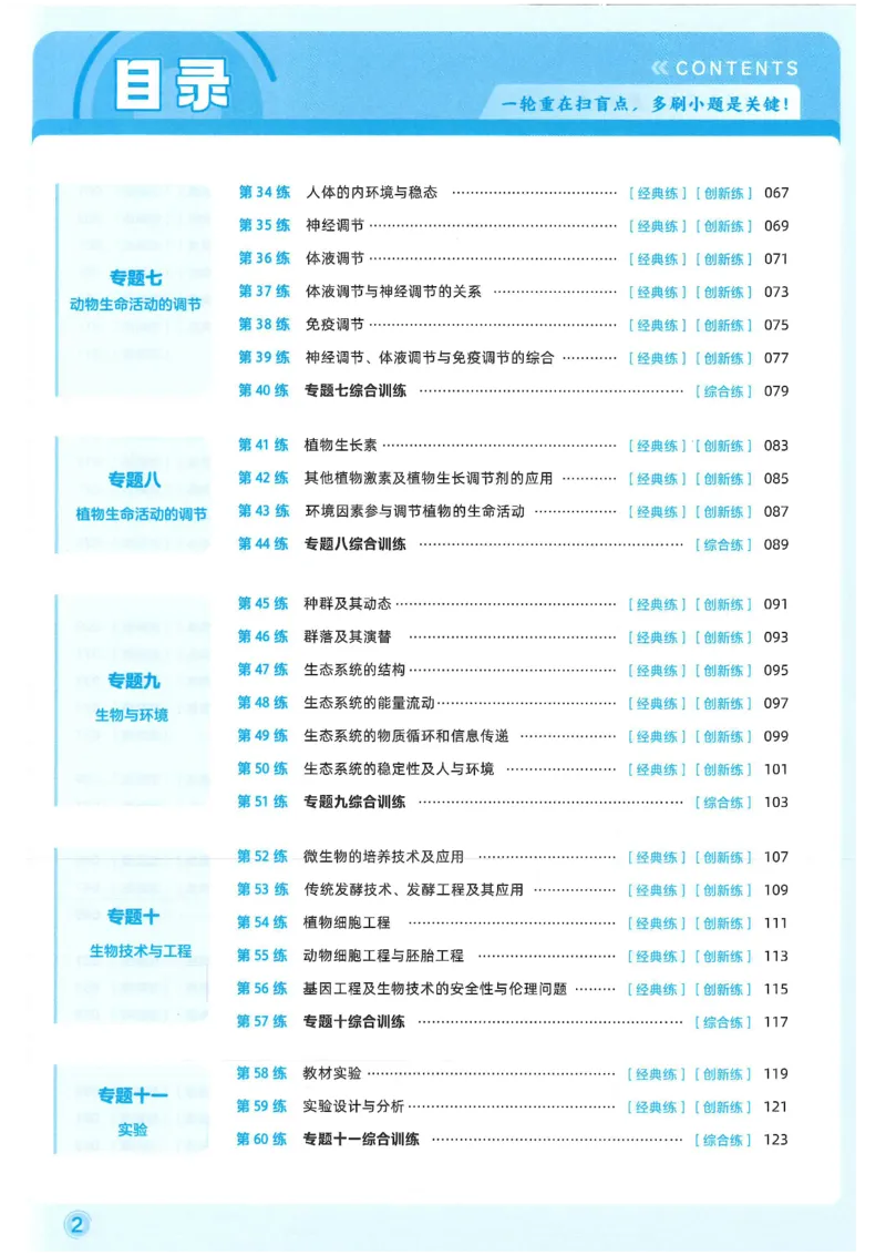 1小题狂练册新高考&middot;生物_高中三年全科资料_高中_2026版天星教育金考卷《小题狂练》9科全套_2026版金考卷小题狂练生物（新高考）