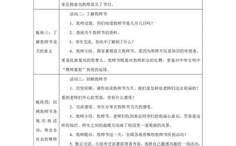 2第2课教师节快乐_人民教育出版社_沈忆来_第2课教师节快乐（第1课时）_教学设计1_A493小学道法_人教版小学道德与法治教学资源包_小学道法（智慧教育课件与教案）