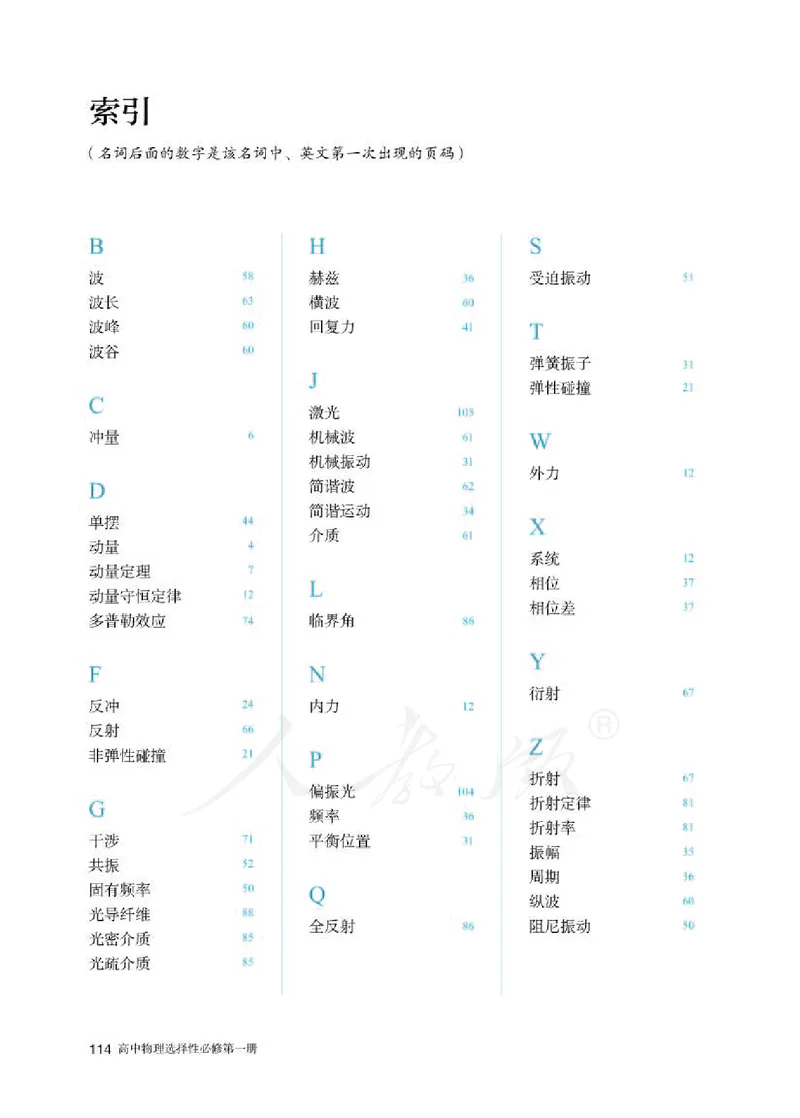 人教版物理选修1_电子课本_最新版高中全科高清电子课本_4高中物理课本_2019新人教版高中物理