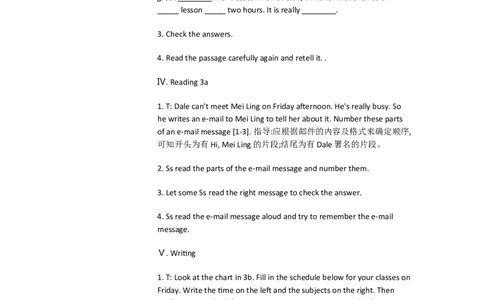 Unit9Myfavoritesubjectisscience.B2a&mdash;3bSelfcheck[蒋玲瑛]市一级优质课教案_最新人教版英语七年级上册_七上英语旧版_人教版初中英语7上(新目标)教案PPT课件优质课视频