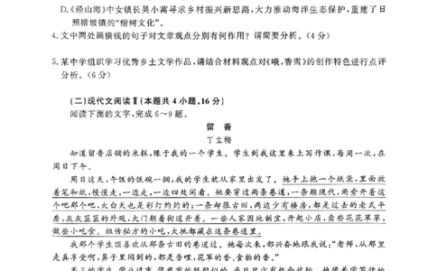 河南省濮阳市普通高中2024-2025学年高一上学期11月期中考试语文试题_2024年11月试卷_1122青桐鸣河南省普通高中2024-2025学年高一上学期期中
