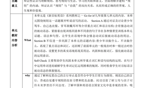 Unit7大单元教学设计_最新人教版英语九年级全册_新更新初中英语9全_新修订版英语9全一册教案课件-新修订版，第二单元有改动_核心素养教案