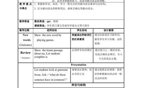 Unit6第3课时(SectionAGrammarFocus-4c)（教学设计）_最新人教版英语九年级全册_旧版可参考_01.英语9全一册-新课标PPT课件+教案+学案+作业第1套_教案