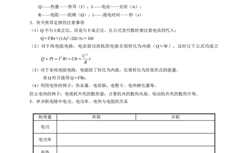 初中物理同步讲义9年级第17讲：焦耳定律（学生版）_初物_人教版初中物理初二三同步讲义习题练习八九年级电子资料word素材_20250116_181533_最新人教版初中物理初三全册