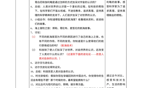 8科技发展造福人类第一课时教案_A493小学道法_26新六年级道法下册（统编版）_教学教案_教案一