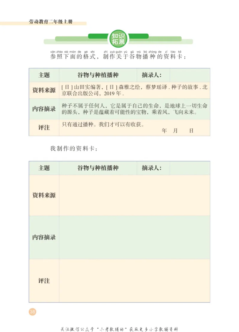 劳动教育2年级上册_电子课本_小学电子课本_11劳动技术_武汉版