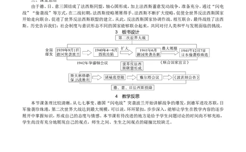 第15课　第二次世界大战_初中_人教版初中历史新九下_2.教案+学案（多套）_06全册精品教案_全册教案1
