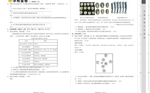 七年级历史第一次月考卷（考试版A3）测试范围：七上1~6课_新版初中_最新历史七年级上册_12七上历史习题试卷_月考试卷（赠送）_485