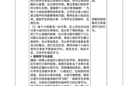 核心素养2.3我们爱分享第二课时教案_A493小学道法_人教版小学道德与法治教学资源包_人教版小学道德与法治（新教材123年级）(2025秋新版)_1年级下册（25春）_PPT课件+教案