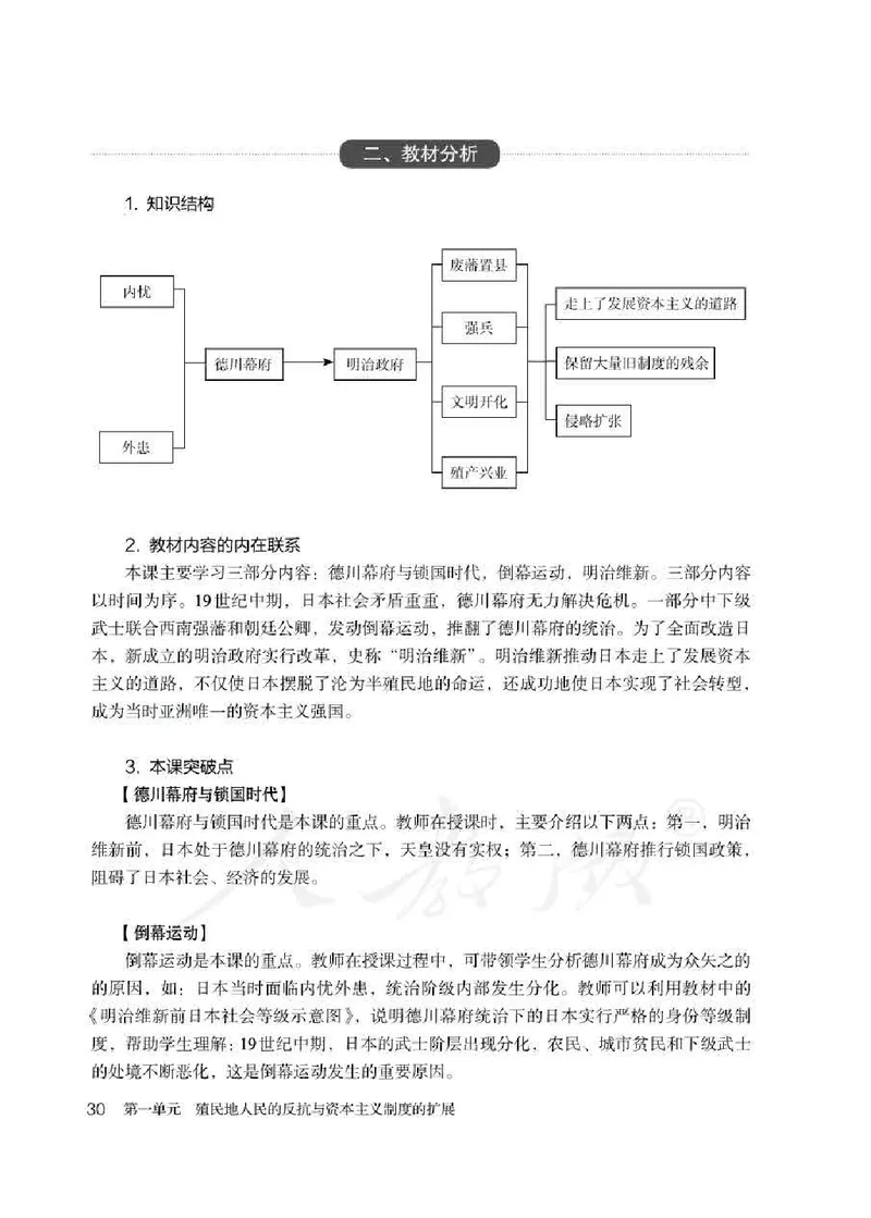 历史九年级下册教师用书_电子课本_初中教学用书_人教版