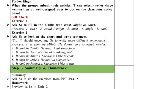 Unit8SectionB（3a-SelfCheck）教案_最新人教版英语九年级全册_新更新初中英语9全_05教案（多套）_分课时教案全英_Unit8