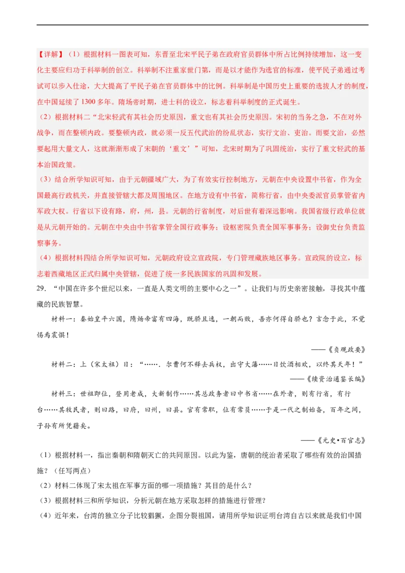 七年级历史下学期期中测试卷02（解析版）_新版初中_最新历史七年级下册_2025秋季新版初中历史课件教案_05.历史7下-试题_送旧版历史7下试题和新版好多一样仍具有很大参考价值_期中试题