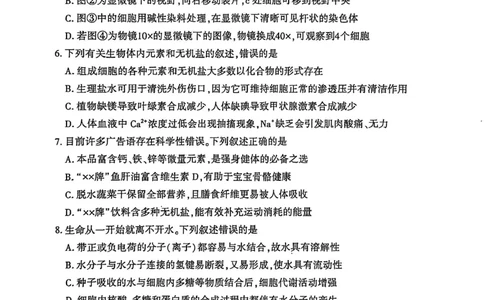 河南省洛阳市2025&mdash;2026学年第一学期11月期中考试高一生物试卷_2025年11月高一试卷_251126河南省洛阳市2025-2026学年高一上学期期中考试（全）