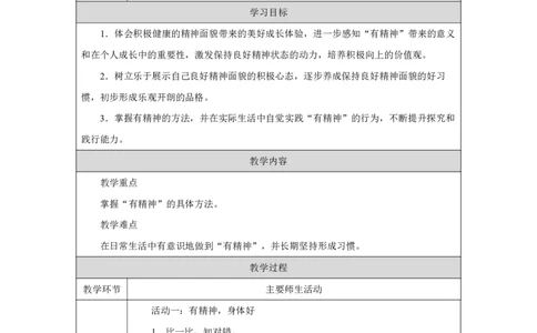 4第4课我们有精神_第4课我们有精神（第2课时）_教学设计2_A493小学道法_人教版小学道德与法治教学资源包_小学道法单独教案方便下载（1-6上下册）（2024秋旧版）_教案1b（2025春）