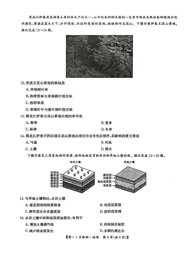 河南省洛阳市洛阳强基联盟2025-2026学年高一上学期1月月考地理试卷及答案河南省洛阳市洛阳强基联盟2025-2026学年高一上学期1月月考地理试卷_2026年01月高一试卷