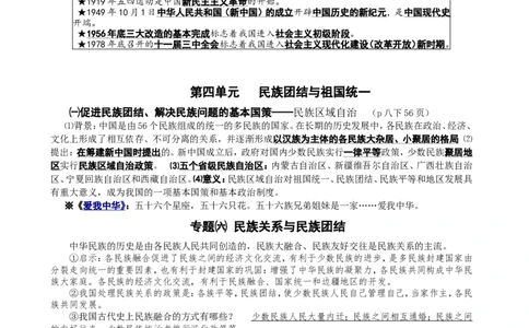 人教版中国历史八年级下册期末复习资料_初中_人教版初中历史新八下_5.知识点+复习资料（多套）_人教版八年级历史下册期末知识考点复习资料课件打包
