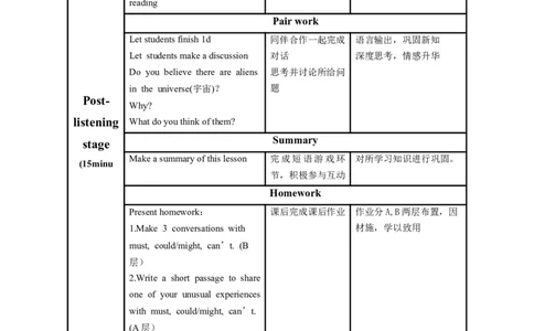Unit8第4课时(SectionB1a-1d)（教学设计）_最新人教版英语九年级全册_旧版可参考_01.英语9全一册-新课标PPT课件+教案+学案+作业第1套_教案