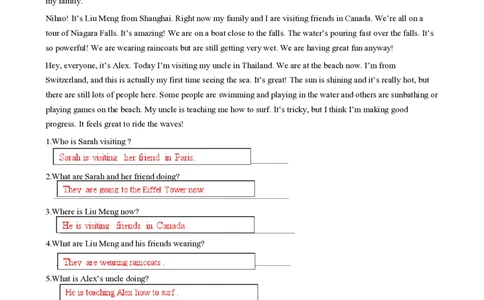 Unit5~6readingplus填空-2024-2025学年人教版英语七年级下册_最新人教版英语七年级下册_七下英语2025版_11、2025春英语人教7下练习（5套）_4.readingplus挖空