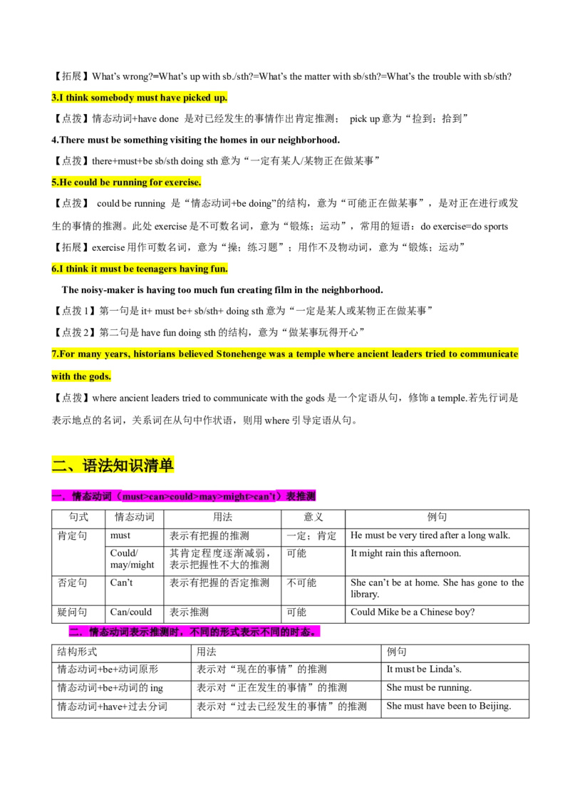 Unit8ItmustbelongtoCarla.-九年级英语全一册同步必备知识清单（人教版）_最新人教版英语九年级全册_新更新初中英语9全_10知识点_单元知识清单