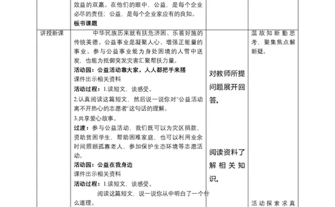 6我参与我奉献（第四课时）教案-五年级下册道德与法治_A493小学道法_26新五年级道法下册（统编版）_教学教案_教案三（配套课件三）