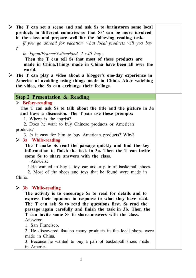 Unit5SectionA（3a-3c）教案_最新人教版英语九年级全册_新更新初中英语9全_05教案（多套）_分课时教案全英_Unit5