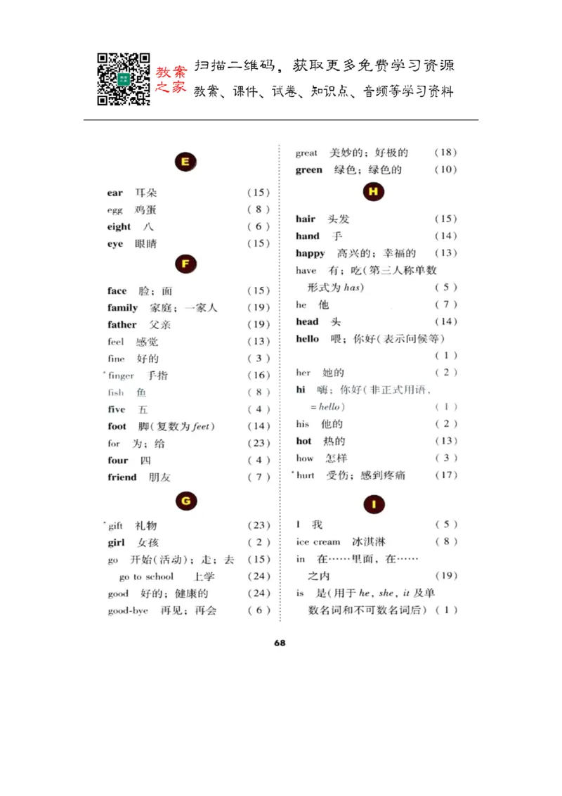 冀教版英语（三起）三年级上册电子课本_电子课本_小学电子课本_03英语_新建文件夹_05冀教版_三年级起点_上册