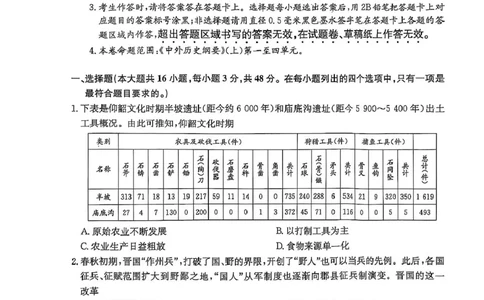 河南省开封市五校2025-2026学年高一上学期期中联考试题历史PDF版含解析_2025年12月高一试卷_251217河南省开封市五校2025-2026学年高一上学期期中联考