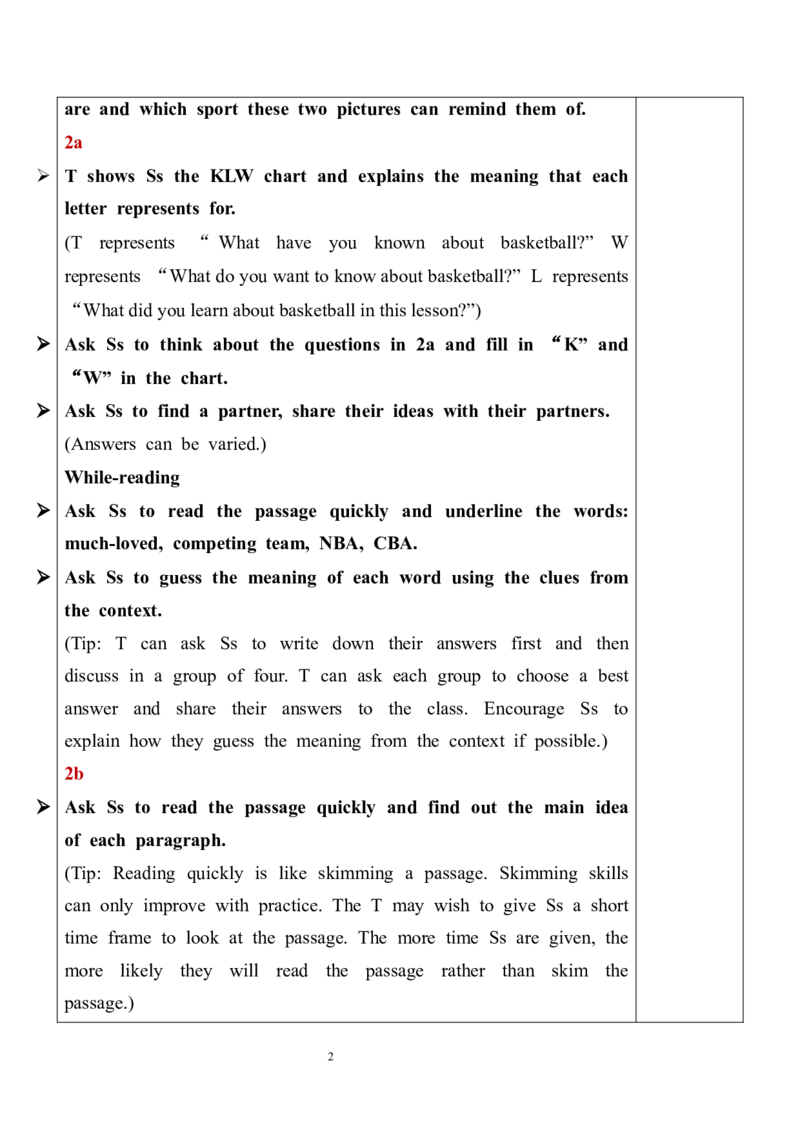 Unit6SectionB（2a-2e）教案_最新人教版英语九年级全册_新更新初中英语9全_05教案（多套）_分课时教案全英_Unit6