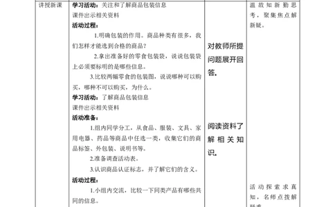 4买东西的学问（第一课时）+教案-四年级下册道德与法治_A493小学道法_26新四年级道法下册（统编版）_教学教案_教案四