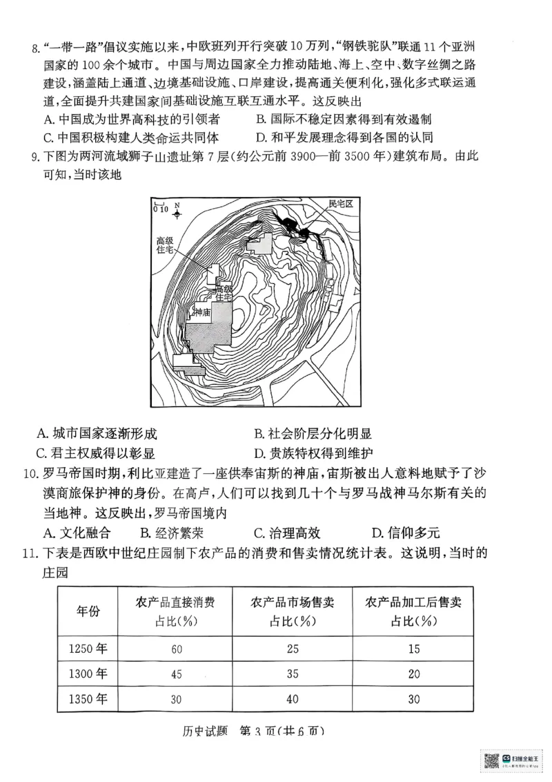河南省部分名校2024-2025学年高一下学期3月联考历史试卷_2025年03月试卷_0319河南省部分名校2024-2025学年高一下学期3月联考_河南省部分名校2024-2025学年高一下学期3月联考历史试卷