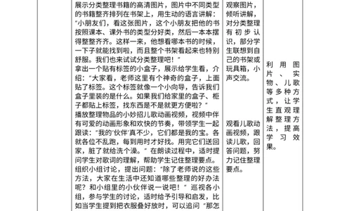 核心素养3.3让我自己来整理第二课时教案_A493小学道法_人教版小学道德与法治教学资源包_人教版小学道德与法治（新教材123年级）(2025秋新版)_1年级下册（25春）_PPT课件+教案