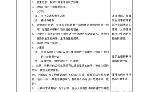 5建立良好的公共秩序第一课时教案_A493小学道法_26新五年级道法下册（统编版）_教学教案_教案四