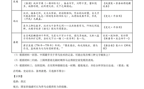 七年级历史下学期期中复习&middot;历史观点论述题专项50练（原卷版）_新版初中_最新历史七年级下册_2025秋季新版初中历史课件教案_05.历史7下-试题_专题训练