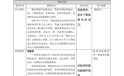 9日益重要的国际组织(第1课时)教案-六年级下册道德与法治_A493小学道法_26新六年级道法下册（统编版）_教学教案_教案四（配套课件四）