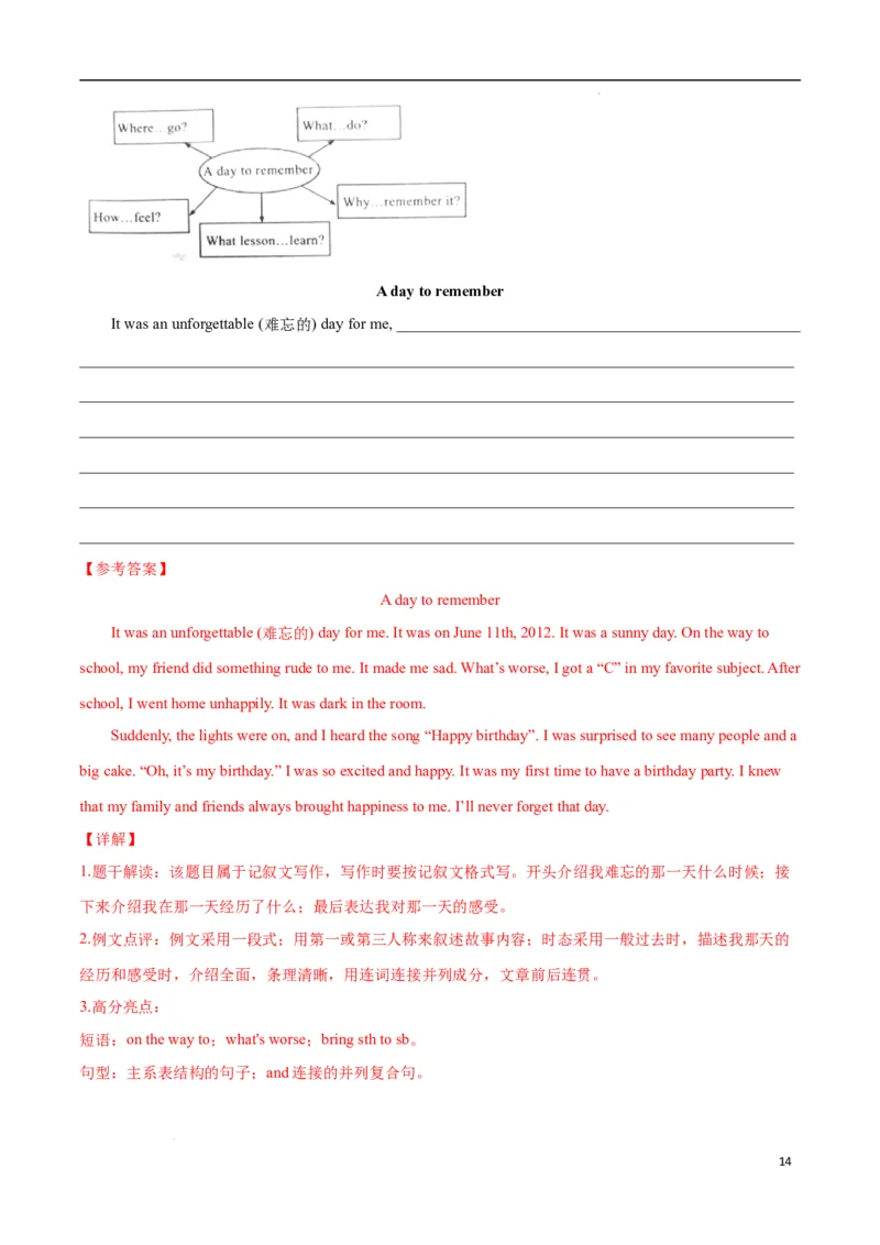 Unit7ADaytoRemember.（单元测试）（解析版）_最新人教版英语七年级下册_七下英语2025版_22.单元期中期末试卷_单元测试