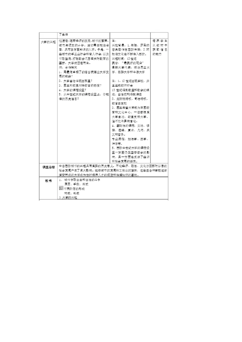 《第9课中世纪城市和大学的兴起》江苏省陈荣圣老师_新版初中_9上历史公开课_第三单元封建时代的欧洲_第9课中世纪城市和大学的兴起
