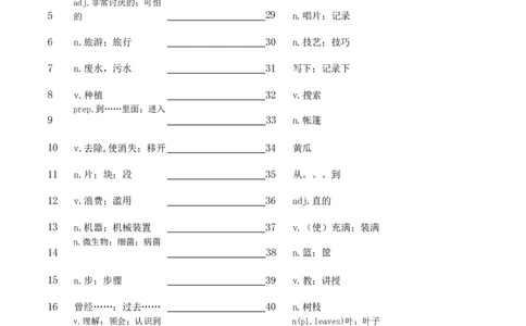 unit7汉译英横线_最新人教版英语七年级下册_七下英语2025版_05.2025春英语人教7下单词表+默写_Unit7