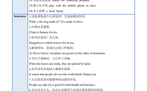 Unit5（单元知识清单）SectionA(基础+知识点+语法)-上好课九年级英语全一册同步备课系列（人教版）_最新人教版英语九年级全册_新更新初中英语9全_10知识点